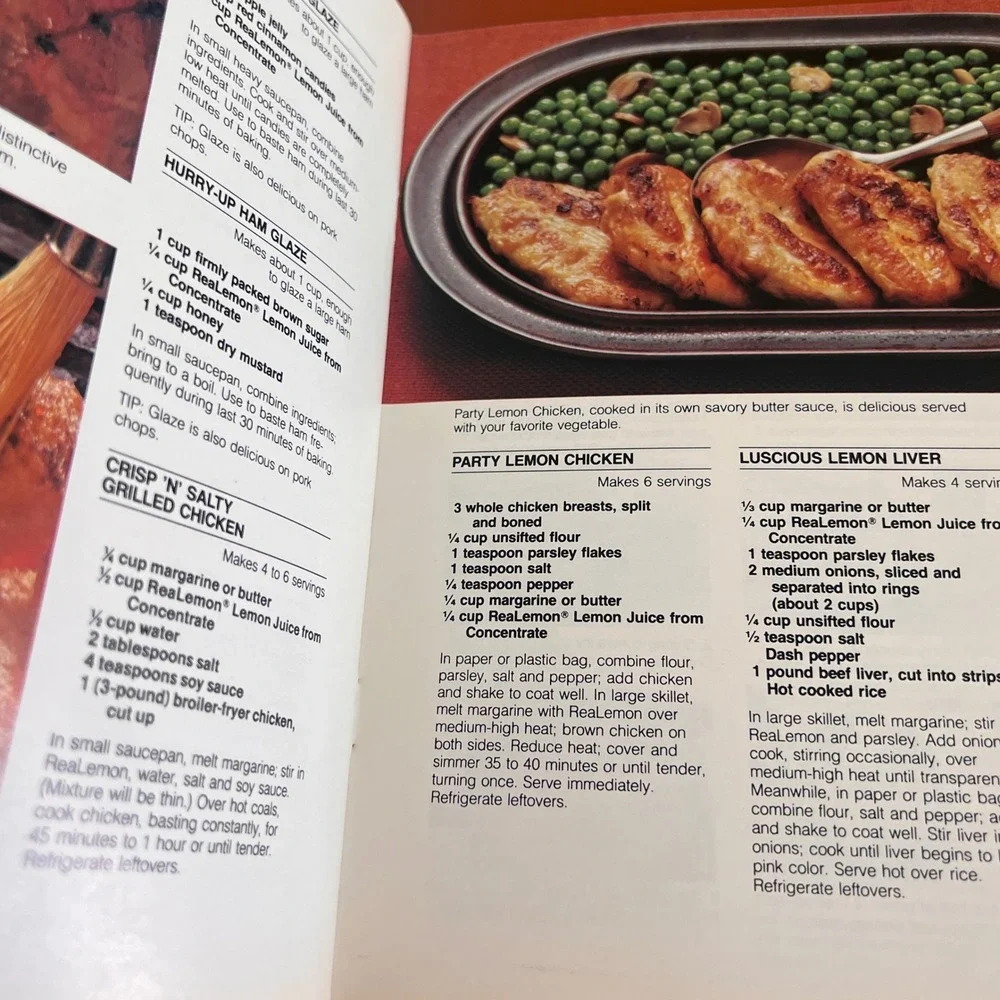 Vintage 1983 ReaLemon Create A Difference Recipe Booklet Borden Cookbook 80s